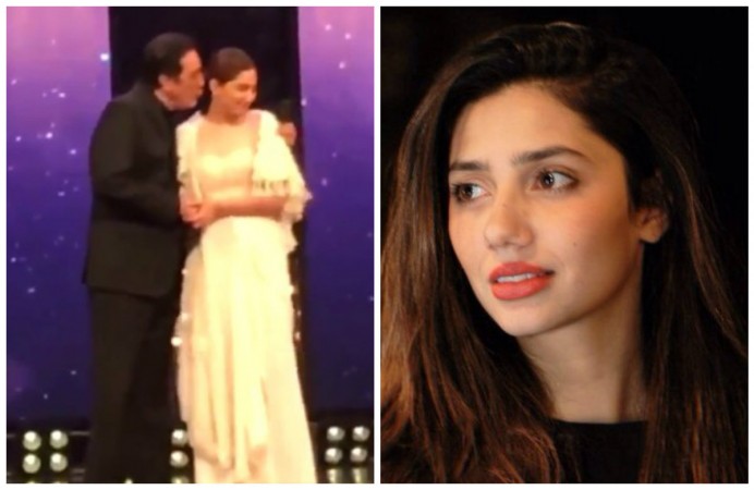 Viral video! Mahira Khan was forcibly kissed by Pakistani actor Javed Sheikh in award show
