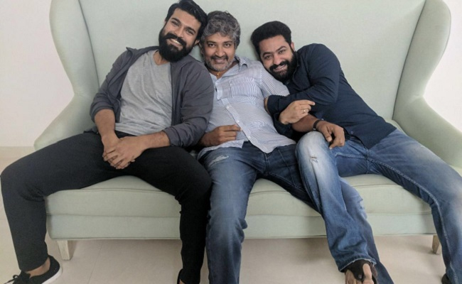 #RRR Motion Poster: SS Rajamouli confirms Jr NTR and Ram Charan in his next