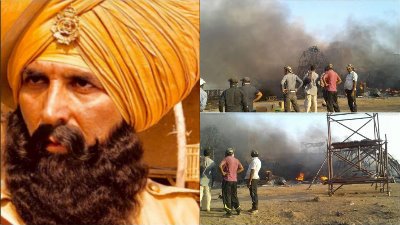 Fire breaks out during shooting of climax scene in Akshay Kumar film in Maharashtra