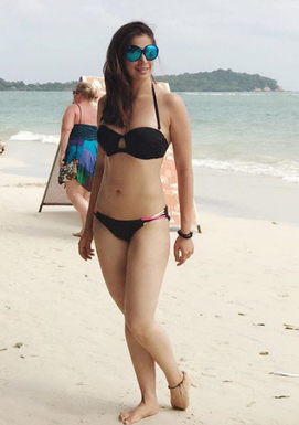 Hotness Alert! Chiranjeevi's Ratthaalu turns on the heat as she poses in black bikini