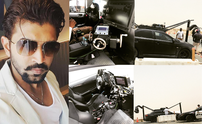 Arun Vijay leaks Super Cars pics from Prabhas Saaho Abu Dhabi Sets