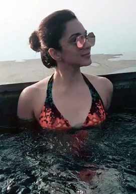 Bharat Ane Nenu beauty Kiara Advani in swimming pool