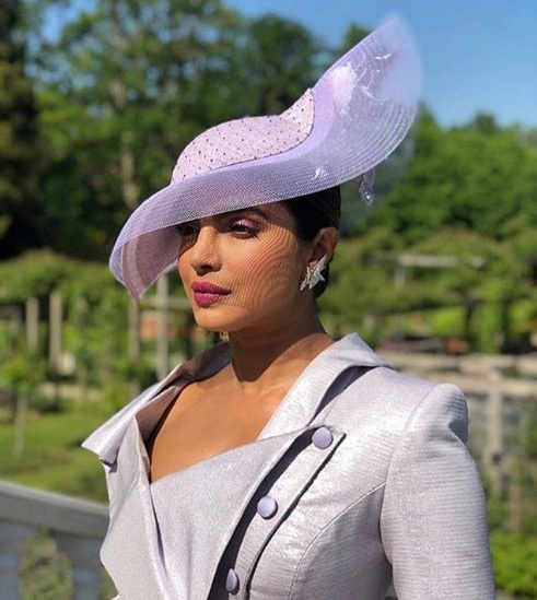 Priyanka Chopra English style at Meghan Markle and Prince Harry Royal Wedding