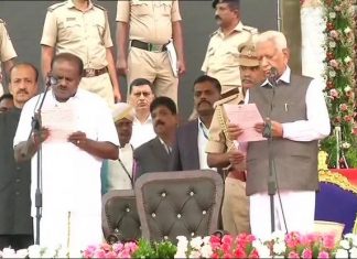 Kumaraswamy sworn-in as Chief Minister of Karnataka