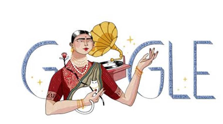 Gauhar Jaan Google Doodle honours Gramophone Girl