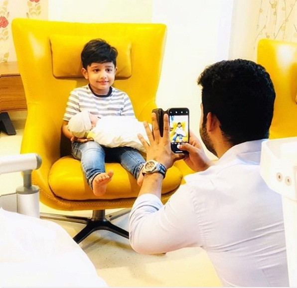 Jr NTR shares pic of his newly born son