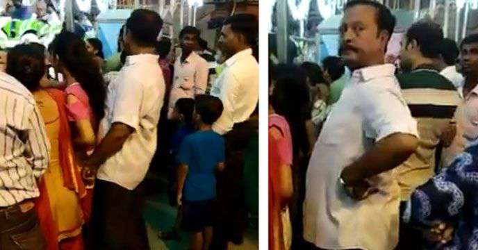 Pervert Man touches minor inappropriately in fair! Video Viral