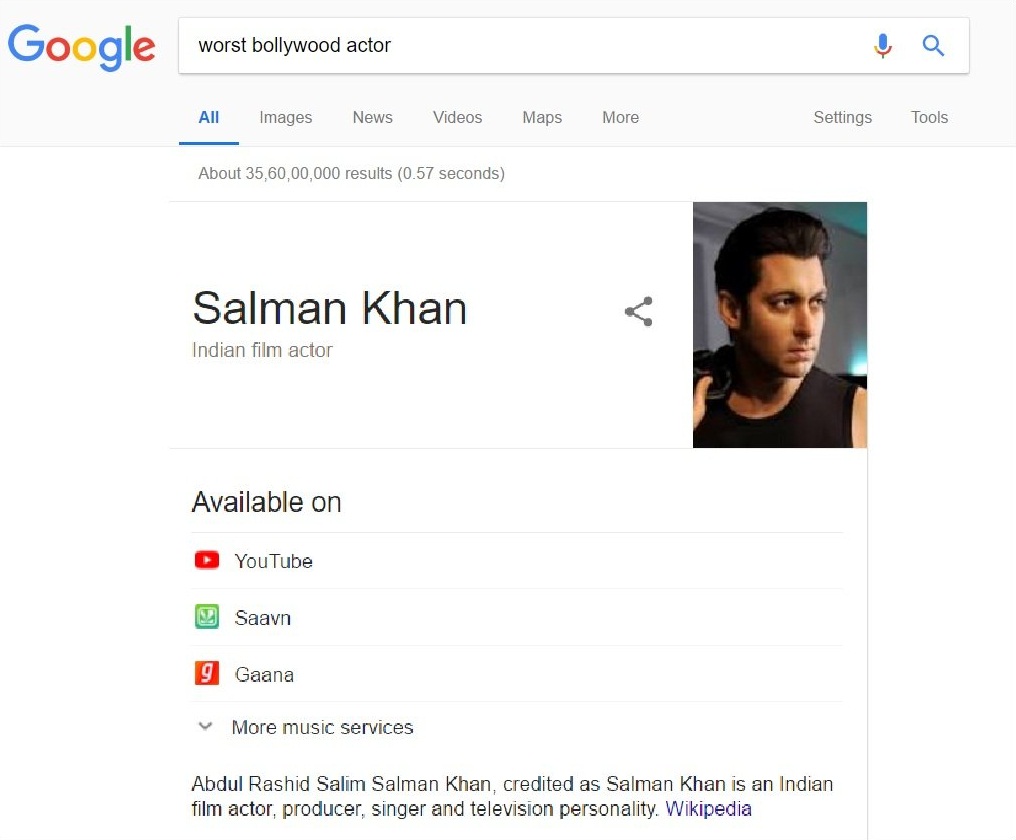 Salman Khan Worst Bollywood actor! Proof is here