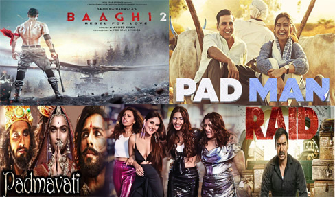 Top 5 Bollywood Opening Weekend Grossers in 2018