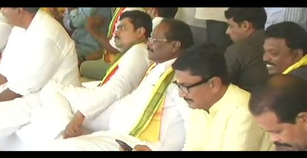 TDP MP CM Ramesh hunger strike enters 4th day