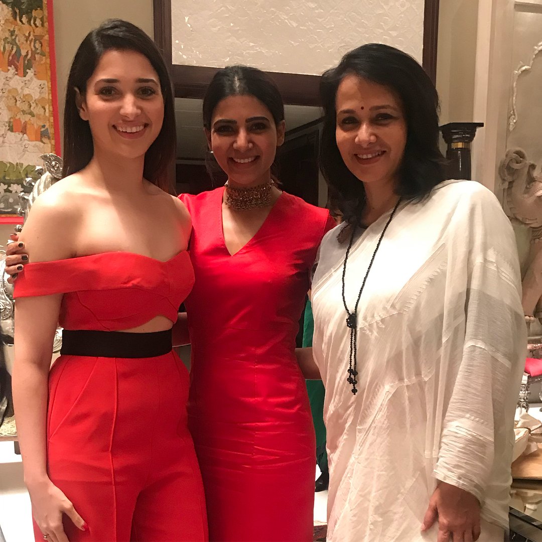 Red Hot Samantha and Tamannah with Amala Akkineni