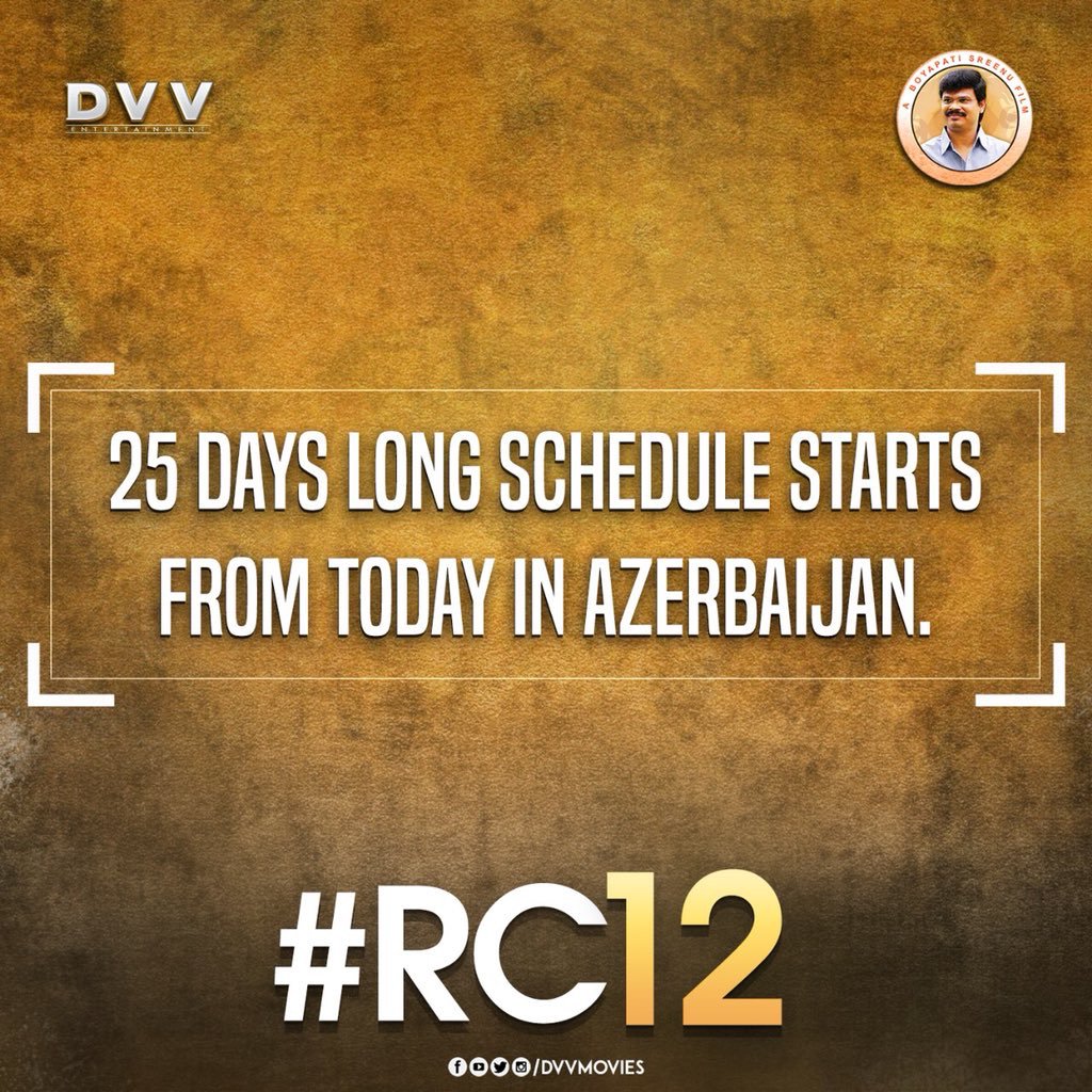 Ram Charan #RC12 next schedule starts from today in Azerbaijan