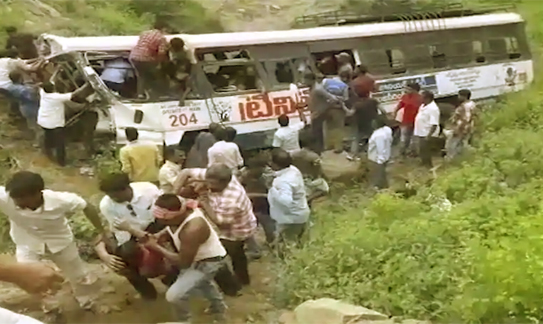 Telangana Bus Accident: 52 Pilgrims dead