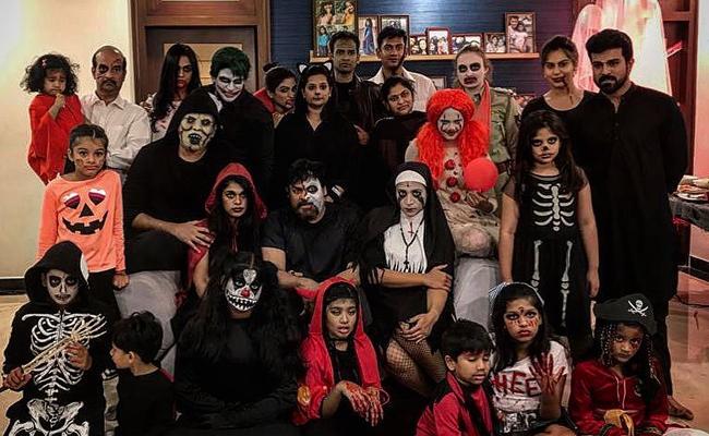 Mega Family celebrates Halloween Party