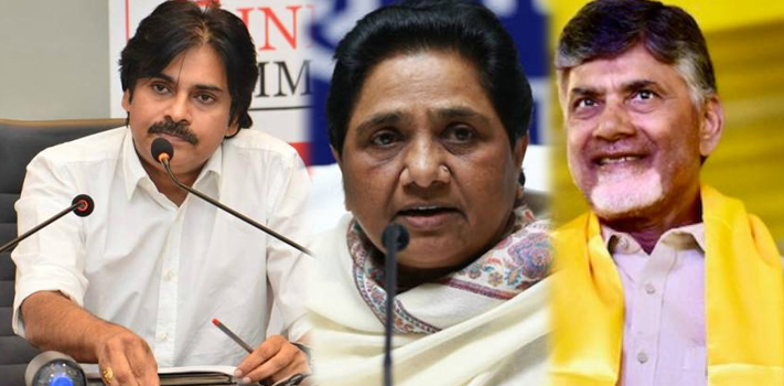 Mayawati jolt to Pawan Kalyan: Chandrababu Naidu meets Mayawati