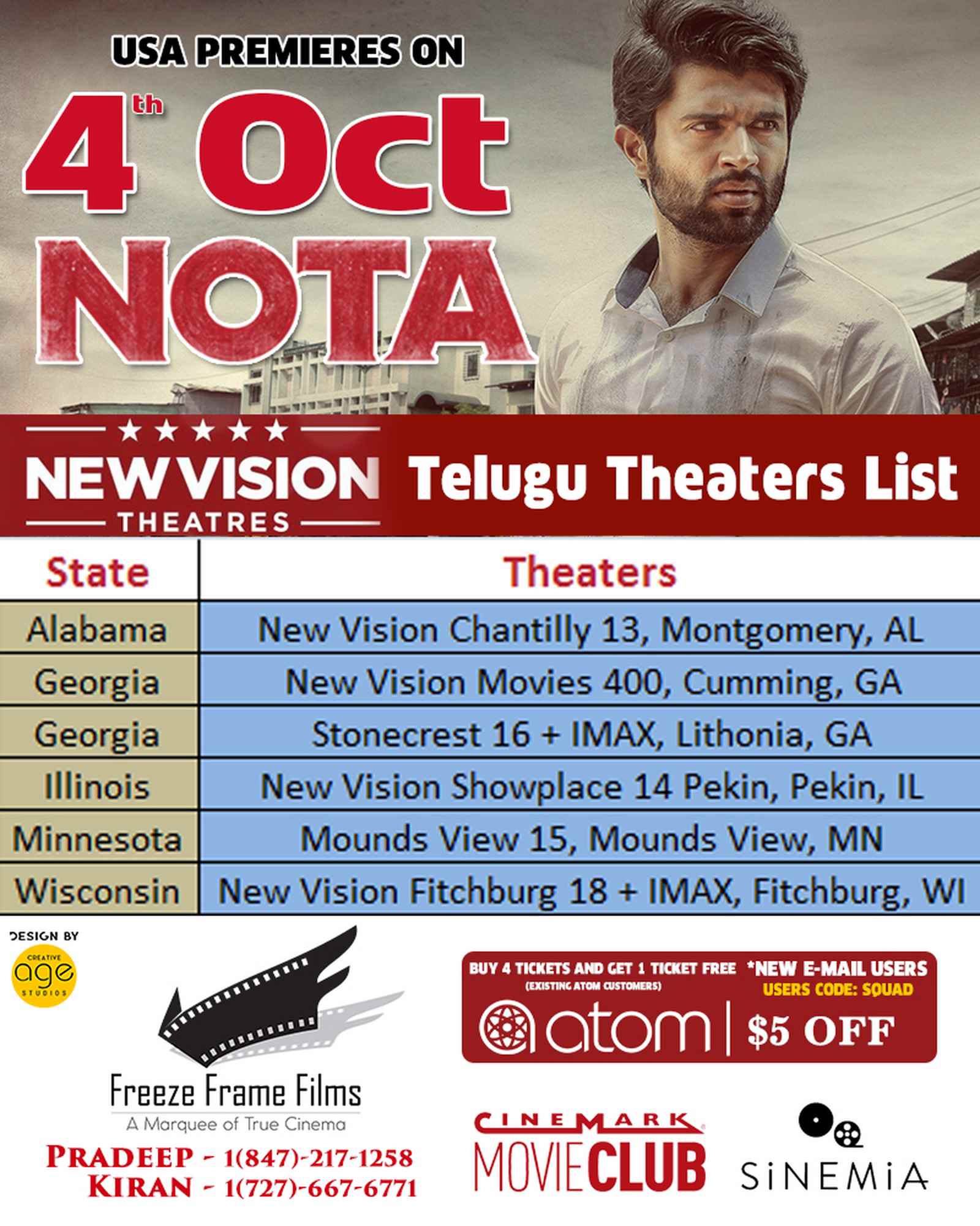 Nota Overseas Theatres List USA (1)