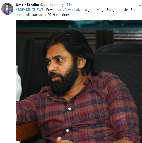 Pawan Kalyan signs Mega Budget movie