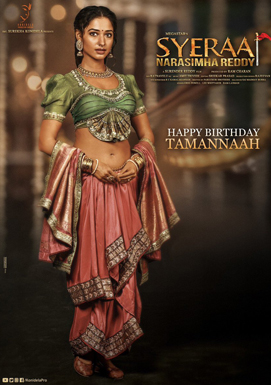 Tamannah Bhatia as Lakshmi: First Look from Sye Raa Narasimha Reddy