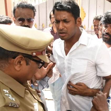 Vishal arrested by Police