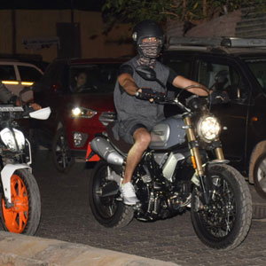 Arjun Reddy hits the streets riding his bike