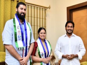 Jayasudha son to campaign for YSRCP