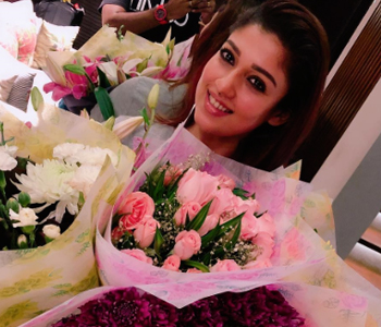 Lover Vignesh Shivan sends bouquets of roses to Nayantara