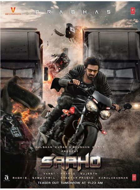 Prabhas releases Saaho New Poster