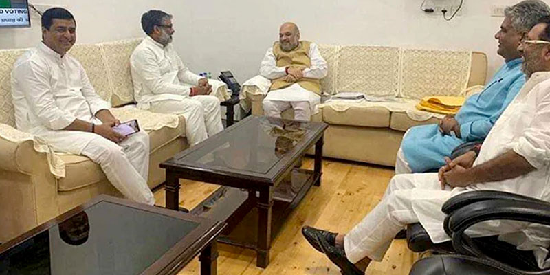 Ex Samajwadi, Neeraj Shekhar meets Narendra Modi and Amit Shah