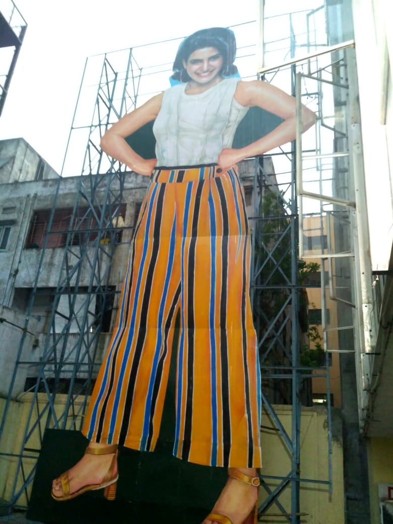 OH! BABY: Makers dedicate a 50 feet cut out poster for Samantha