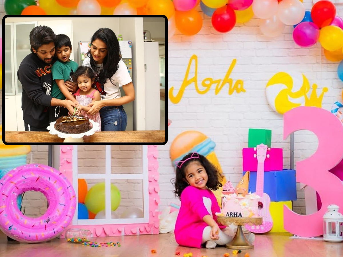 Allu Arjun celebrates Arha birthday in Dubai