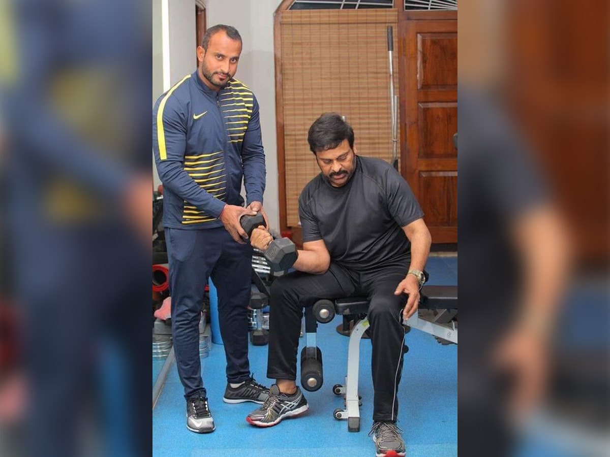 Chiranjeevi switches on to Fitness Mode, He is in the gym