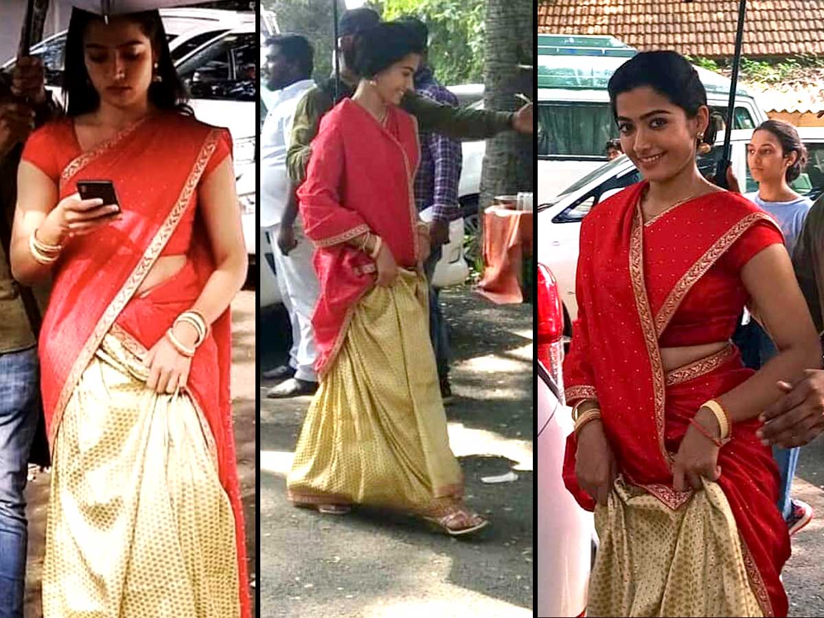 Rashmika Mandanna new traditional look from Sarleru Neekevvaru