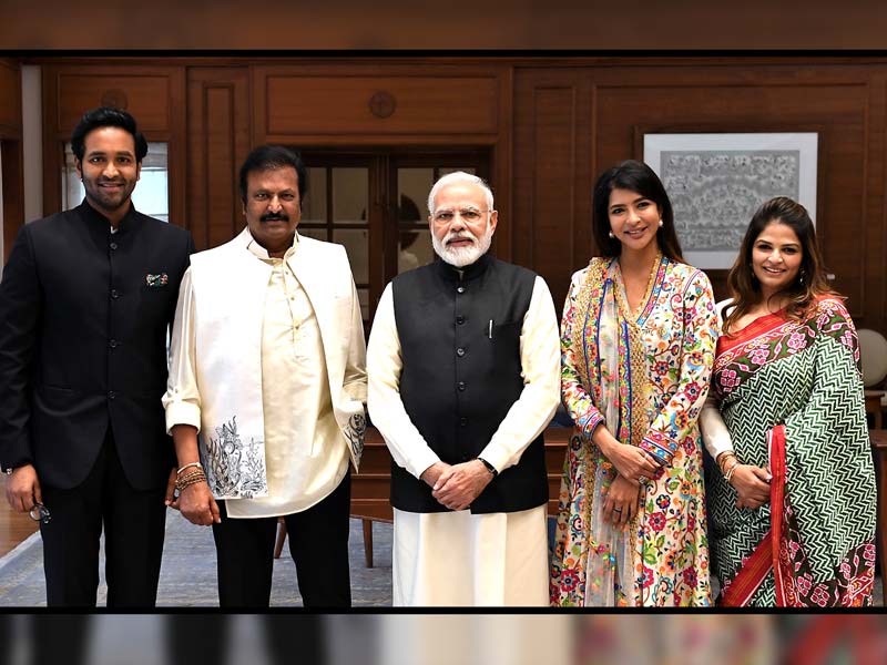 Mohan Babu family meets PM Modi