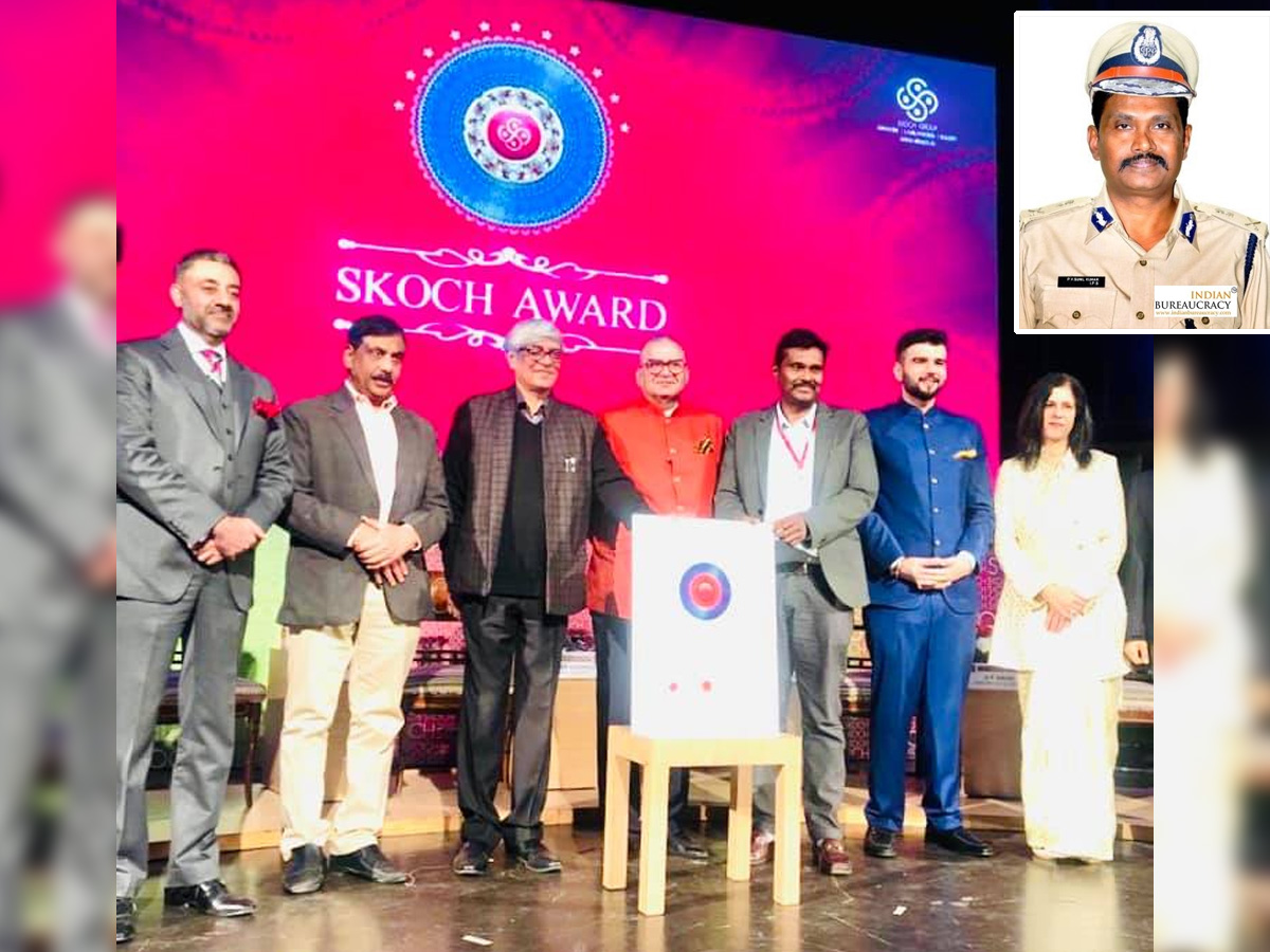 PV Sunil Kumar wins SKOCH award