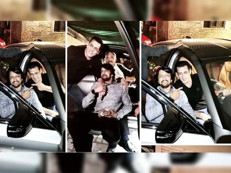 Salman Khan gifts BMW Car to Sudeep
