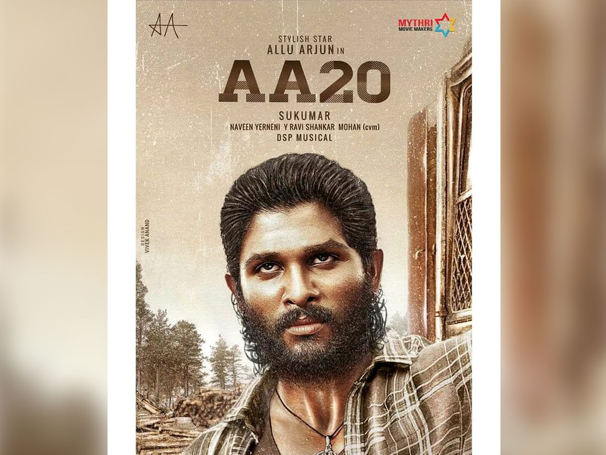 Allu Arjun #AA20 Fan made poster but looking real