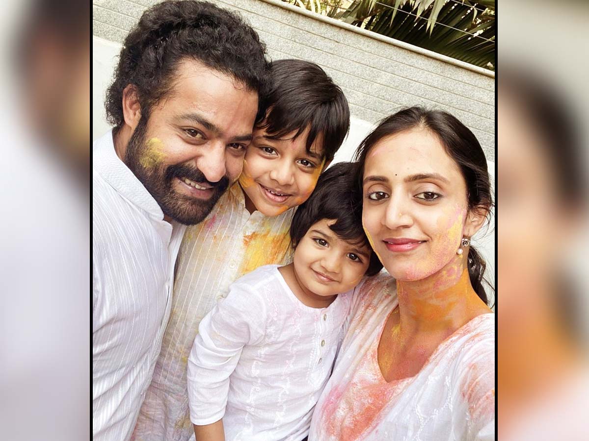 Jr NTR family splashed with yellow color