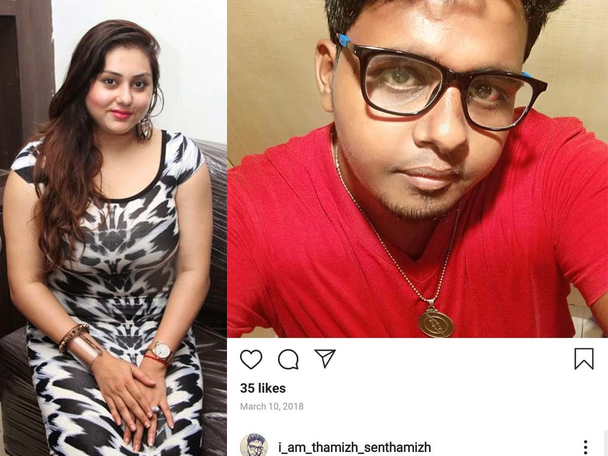 Namitha exposes a person who calls her P*rn