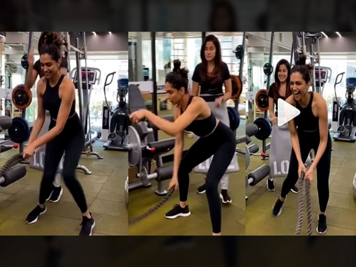 Top actress lungi dance in Gym