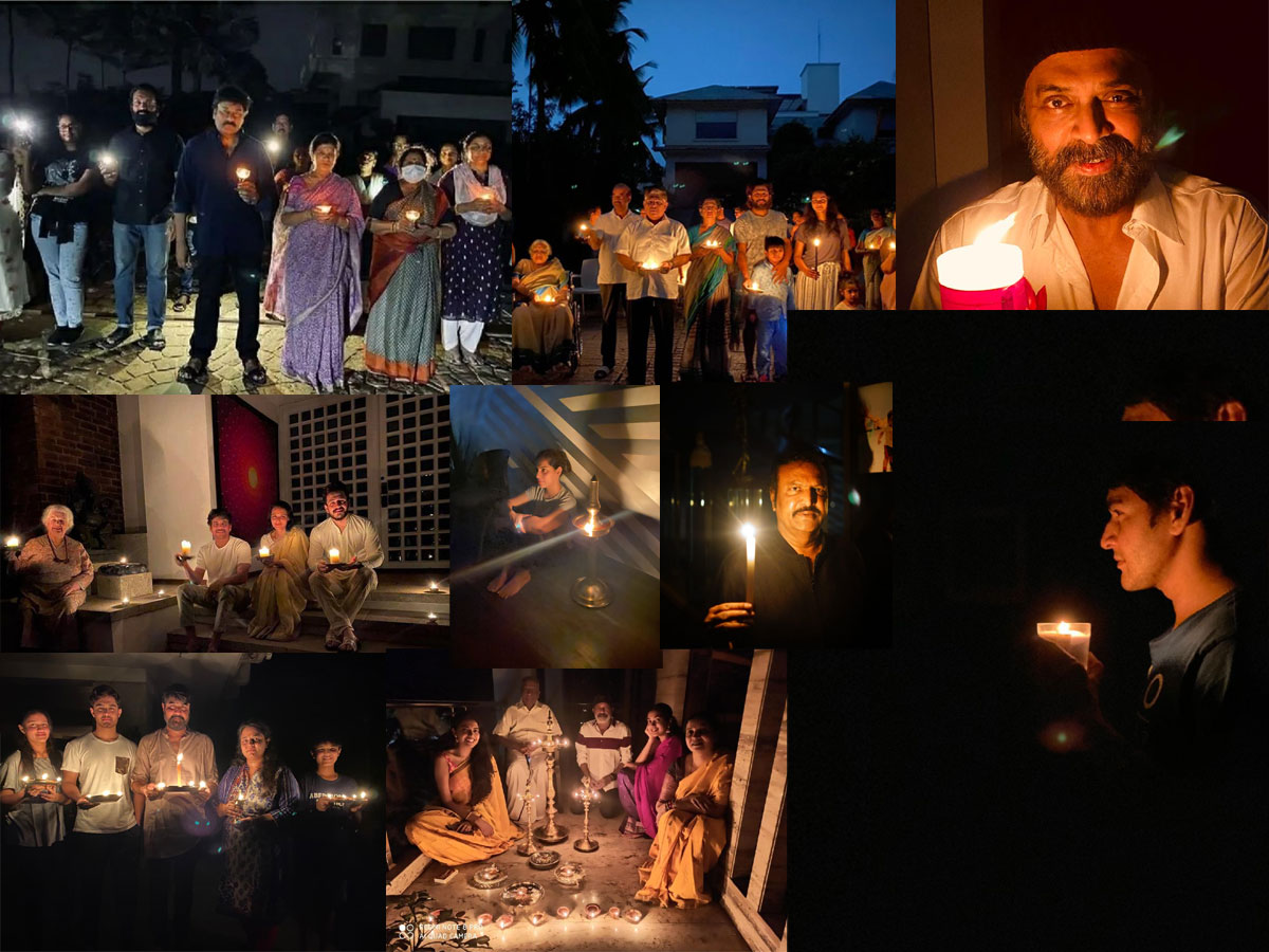 9 Baje 9 Minute: Tollywood bigwigs light candles and diyas after PM appeal