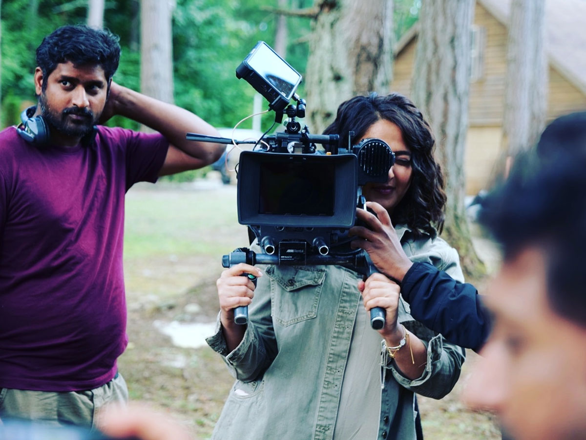 Anushka Shetty handles camera for fun
