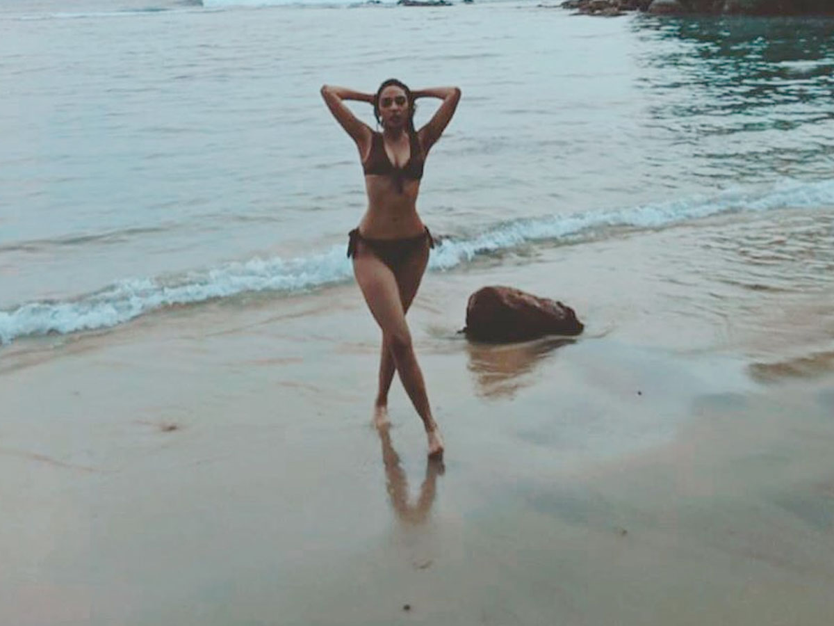 Telugu Girl in two piece bikini