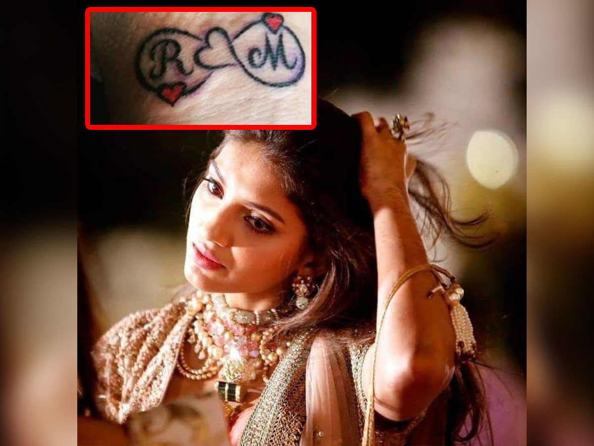  Rana Daggubati GF Miheeka Bajaj inked tattoo: R Love M