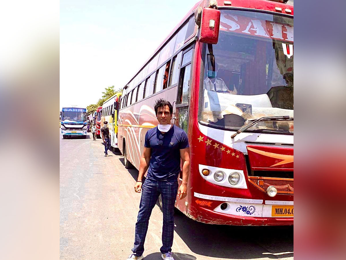 Sonu Sood real life hero, arranges bus transport for migrant workers