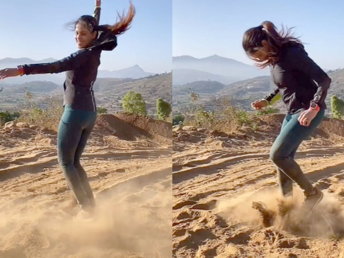 Genelia Baahubali dance on sand