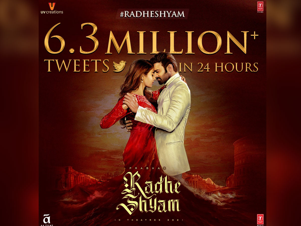 Radhe Shyam title never before record on a single hashtag