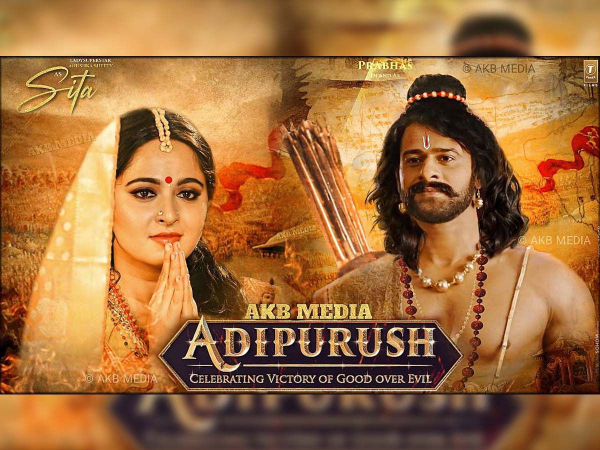 Prabhas as Ram, Anushka Shetty as Sita: Stunning Fan made Adipurush Poster
