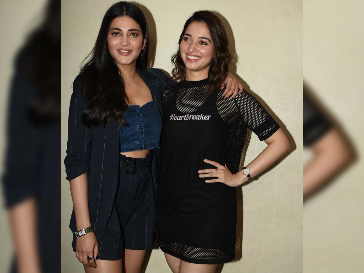 Shruti Haasan and Tamannah try to recover dwindling careers in same way