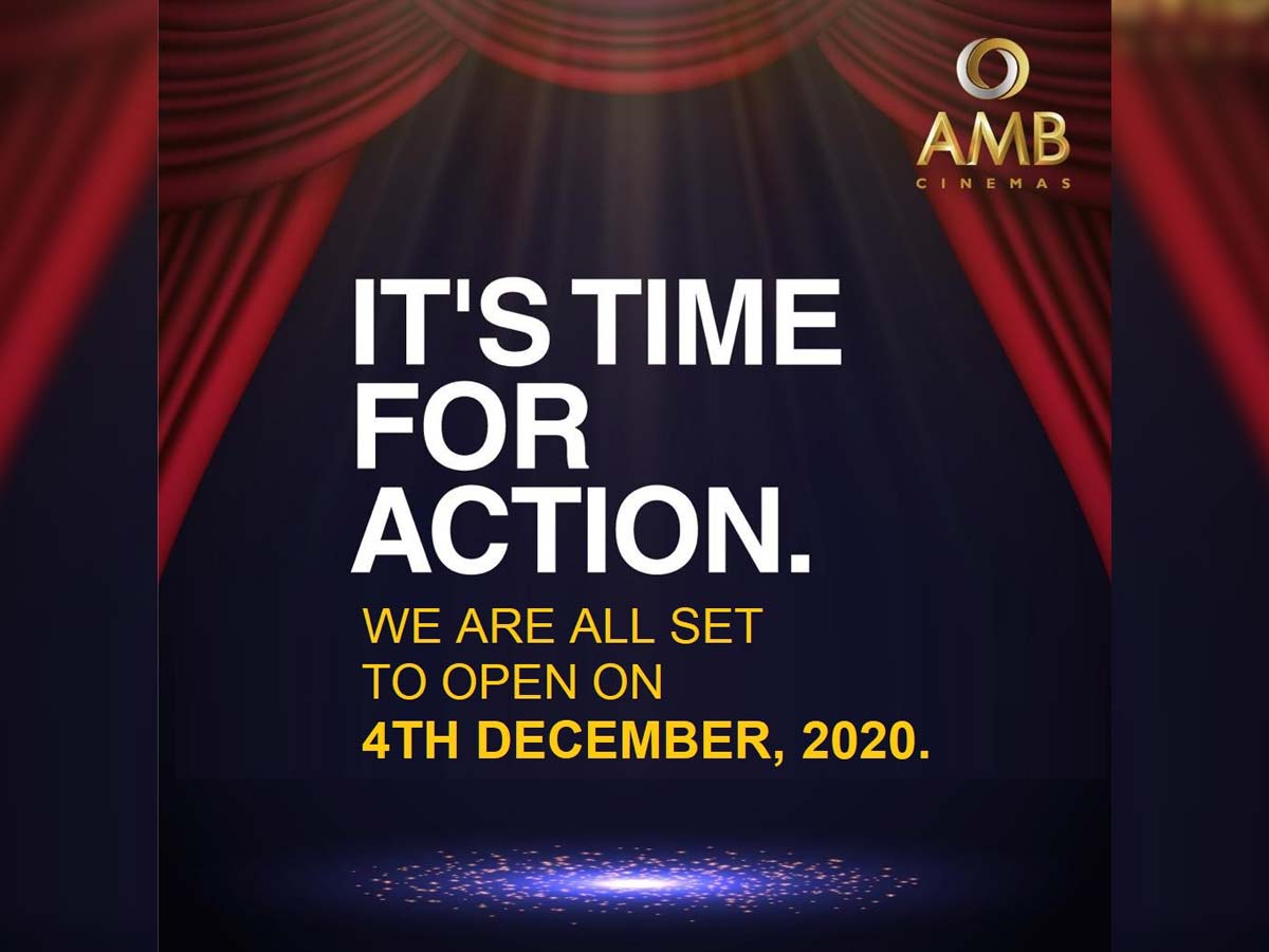 AMB Cinemas all set to open on 4th December