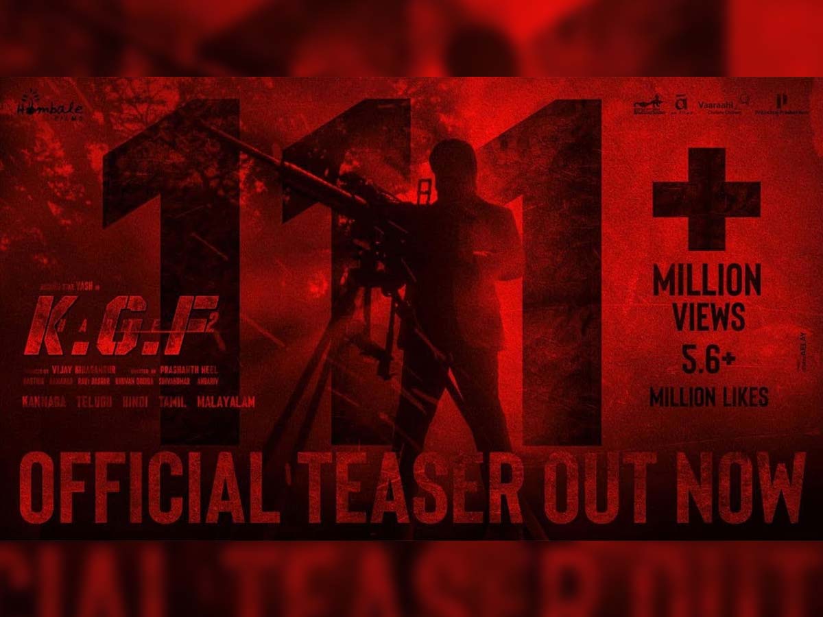 KGF Chapter 2 teaser beats Hollywood biggies in just 2 days